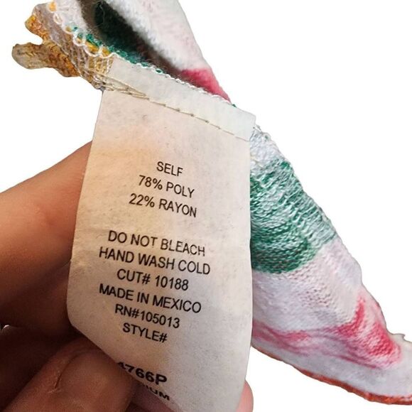 NWOT Andrée By Unit Medium Spring Striped Lightweight Cardigan - Picture 6 of 9